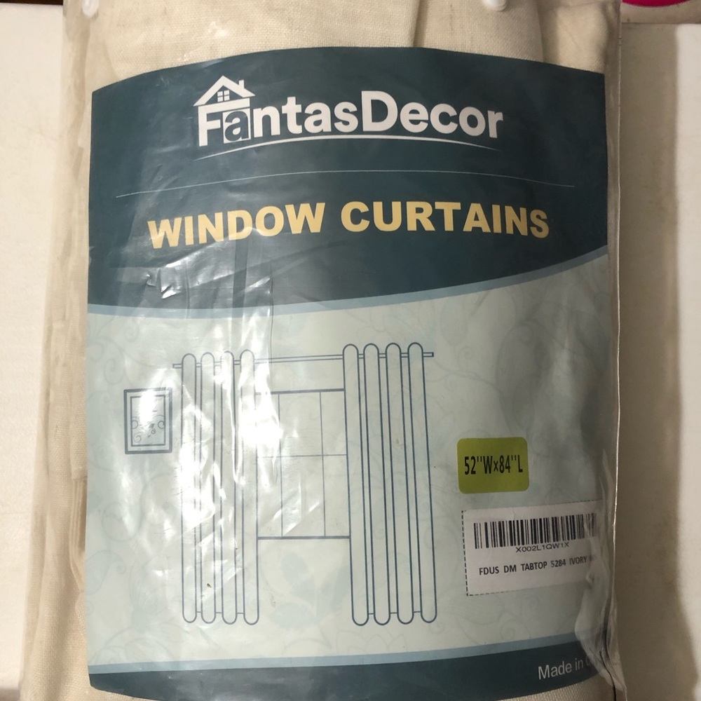 Fantas Decor Heavy Duty 52”x84” Window Curtains